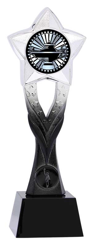 Meridian Series Solar Award, Black and Silver, 10 1/4