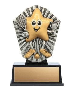 Tennis Trophy - Little Star - 4 sizes (A6204) 4 3/4