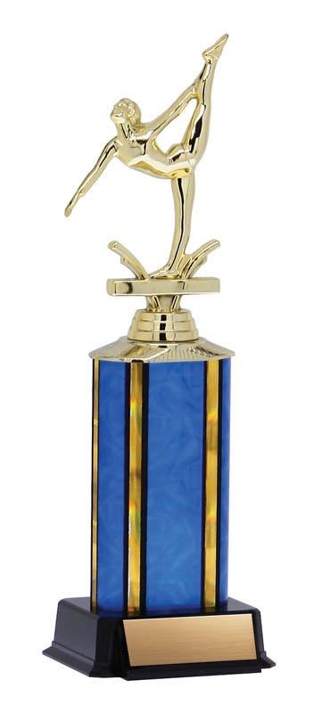 Aurora Trophy with wide column and black base, 11