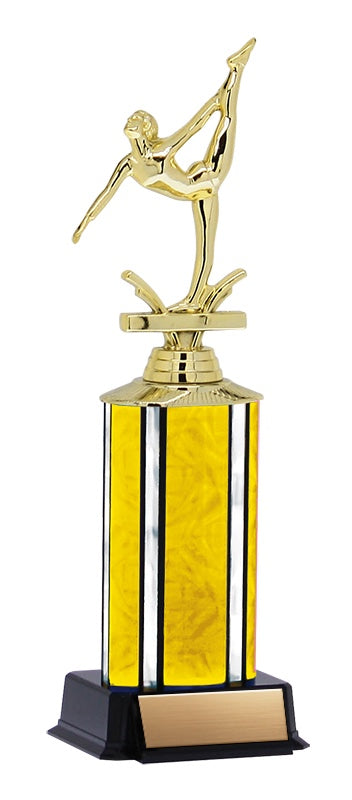 Aurora Trophy with wide column and black base, 11