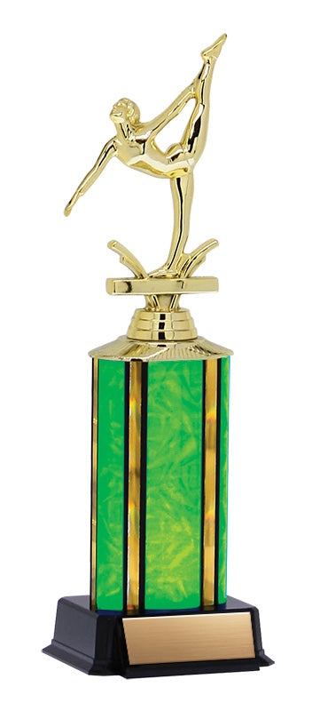 Aurora Trophy with wide column and black base, 11