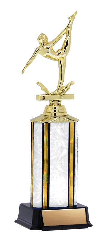 Aurora Trophy with wide column and black base, 11