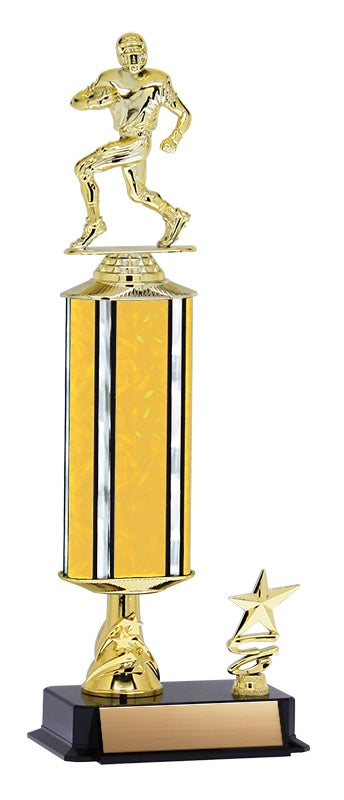 Aurora Series Trophy with Wide Column, Star Riser and Trim Figure 15