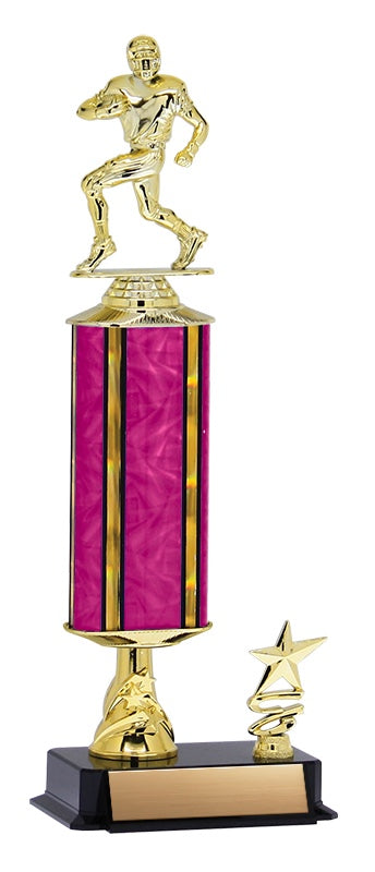 Aurora Series Trophy with Wide Column, Star Riser and Trim Figure 15