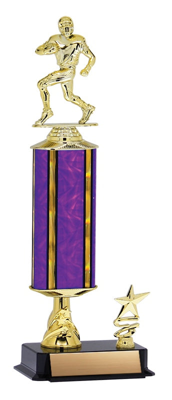 Aurora Series Trophy with Wide Column, Star Riser and Trim Figure 15