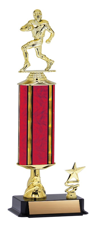 Aurora Series Trophy with Wide Column, Star Riser and Trim Figure 15