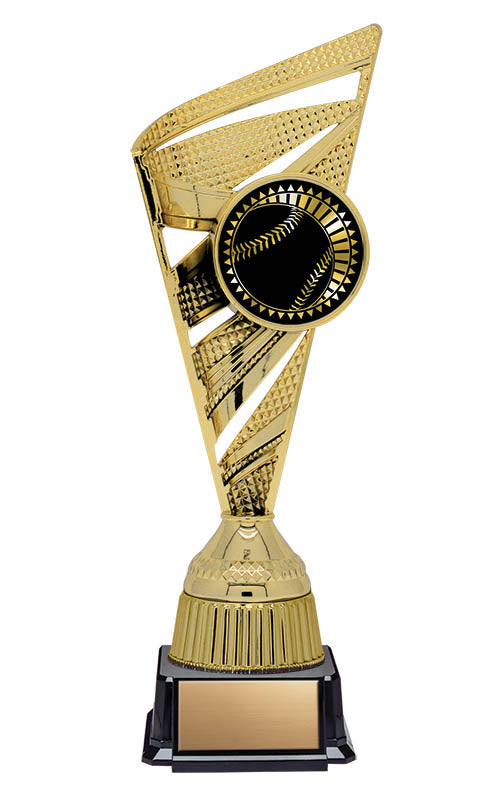 Solar Series Gold Insert Holder with Baseball on Base, 10