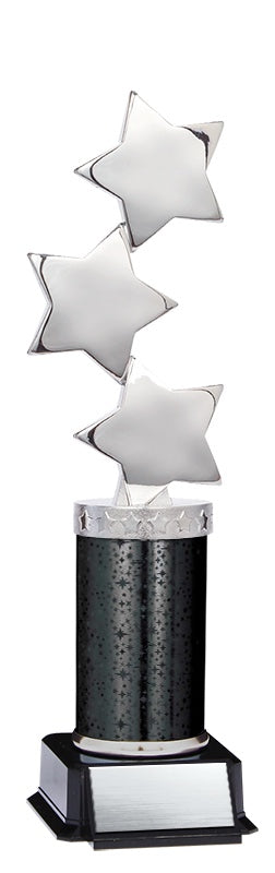 Stars Figure with Black Column, Silver/Black – main view