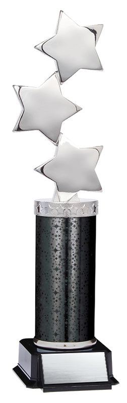Stars Figure with Black Column, Silver/Black – view 3