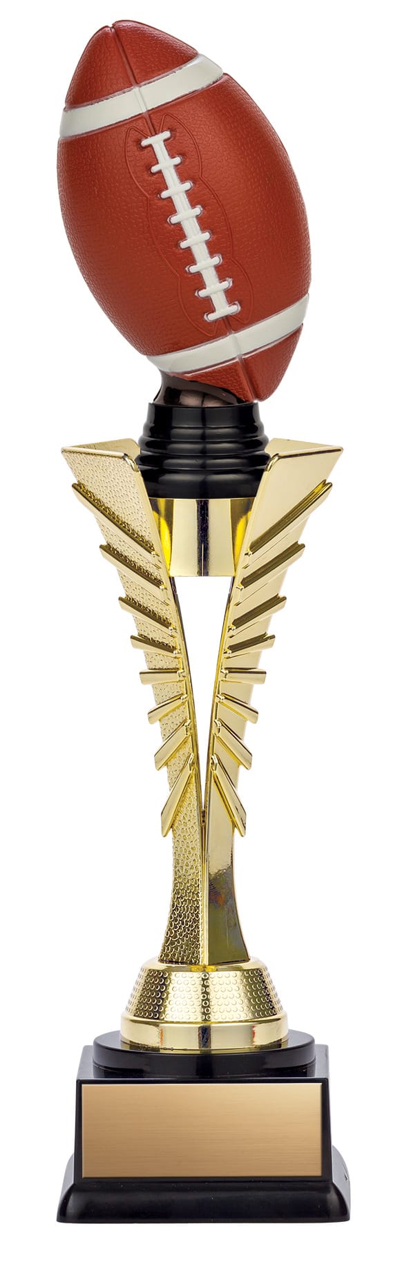 Twister Series Gold Riser with 3D Football, 11 1/2