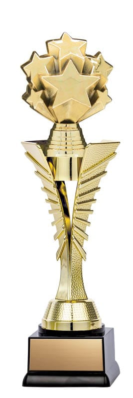 Twister Series Gold Riser with 3D Gold Starburst, 10 1/2
