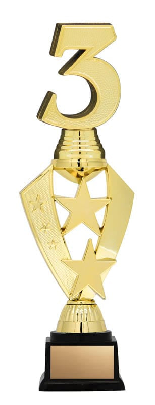 Twister Series, Star Riser with 3D Gold 3rd, 10 1/2