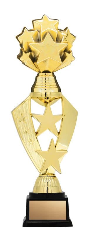 Twister Series, Star Riser with 3D Gold Starburst, 10 1/2