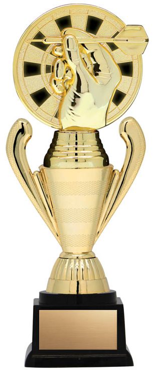 Twister Series, Cup Riser with 3D Gold Darts, 8.75