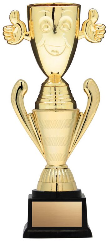 Twister Series, Cup Riser with 3D Gold Cup, 8.75