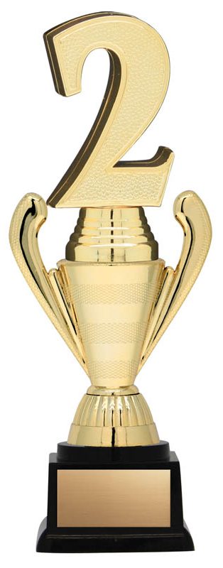 Twister Series, Cup Riser with 3D Gold 2nd, 8.75
