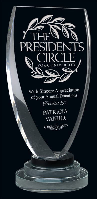 Vanity Crystal Award 7 1/2