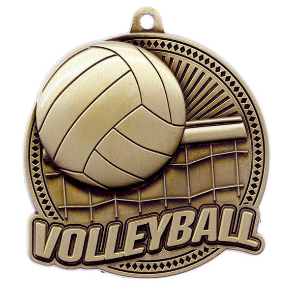 Volleyball Tempo medallion 2.25 inch