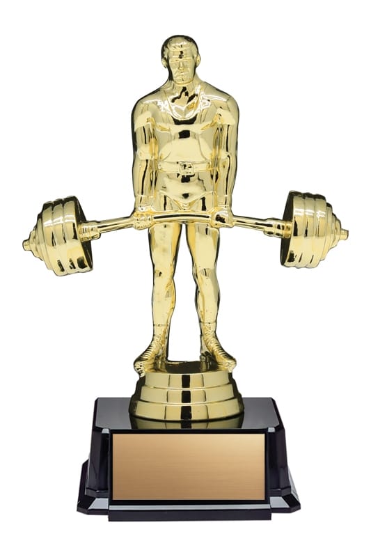 Weightlifting Figure on Base, 6