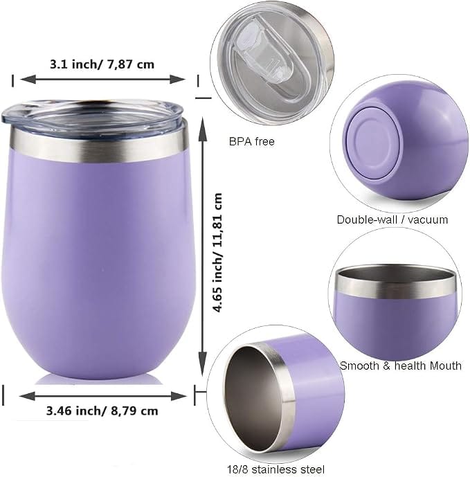 Wine Tumbler 12 oz - Personalized Image and Text (A4100) Trophies & Awards SGA Grp - Giftware