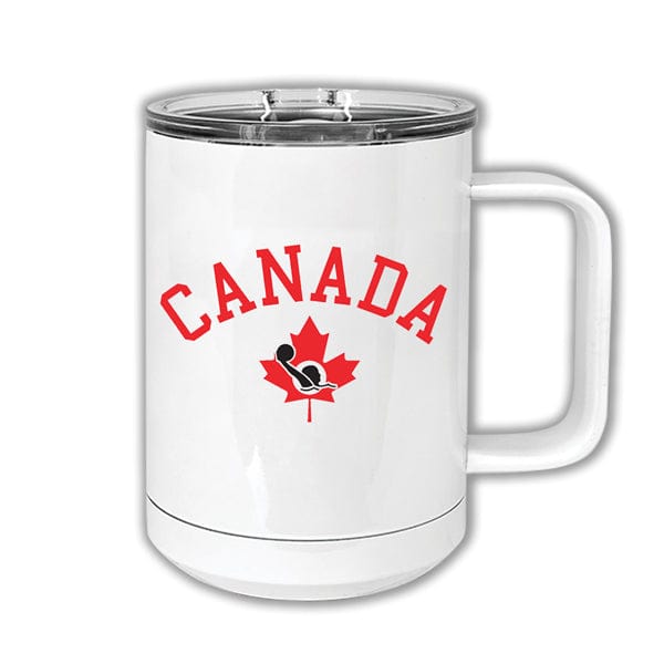 WPC - Canada Logo Camel 15 Oz. White Vacuum Insulated Mug (A7723) Coffee Mug SGA Grp - Travel Mug