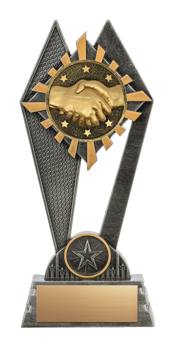 Peak Series Handshake Resin Trophy, 8