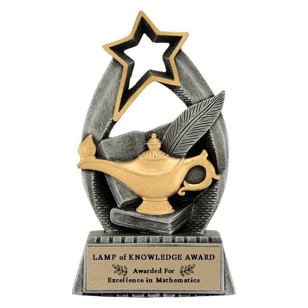 Academic Lamp of Knowledge Starlight trophy
