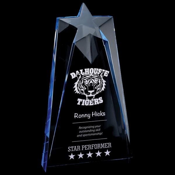 Astral Star blue acrylic award 7–9 inch