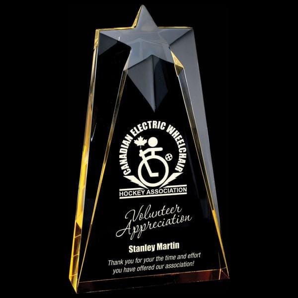 Astral Star gold acrylic award 7–9 inch