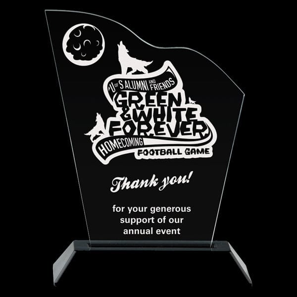 Football Wave acrylic award