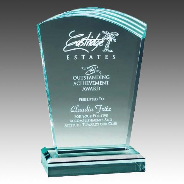 Jade acrylic award 6 3/4 inch–7 3/4 inch