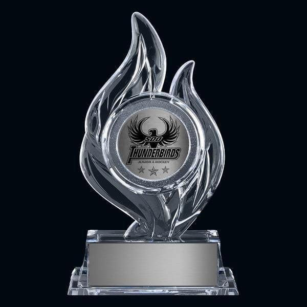 Krystal Flame holder acrylic award 2 inch