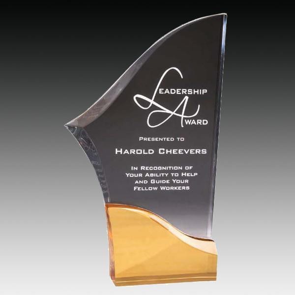 Prism Blade gold acrylic award