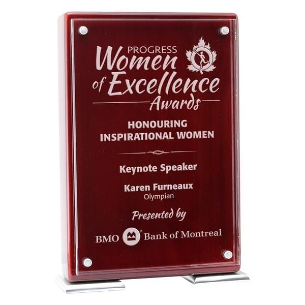 Vista Rosewood acrylic award 7 1/4 inch–9 1/4 inch
