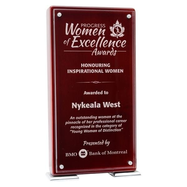 Acrylic Award - Vista, Rosewood (A3400) - Quest Awards