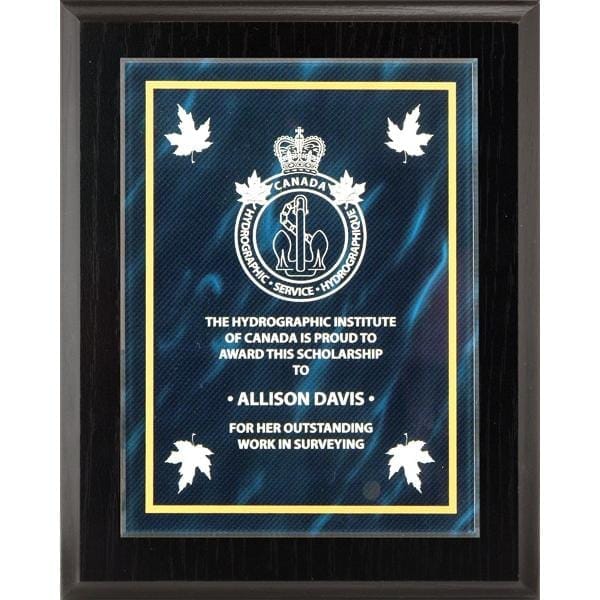Blue Austin acrylic plaque 7–9 inch