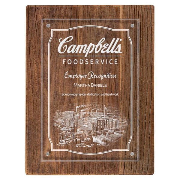 Timber acrylic Plated plaque