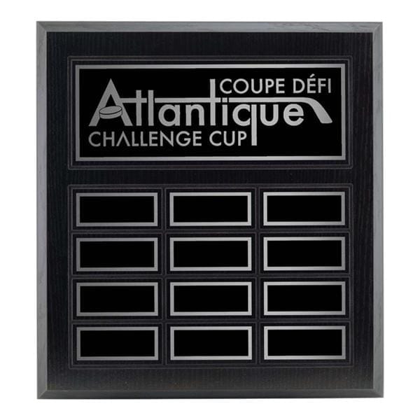 Black Ash Laminated plaque 12 Plates