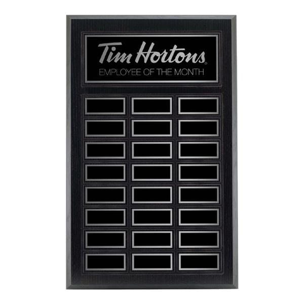 Black Ash Laminated plaque 24 Plates