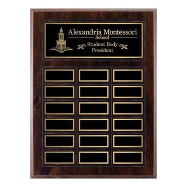 Cherrywood Laminated plaque 18 Plates