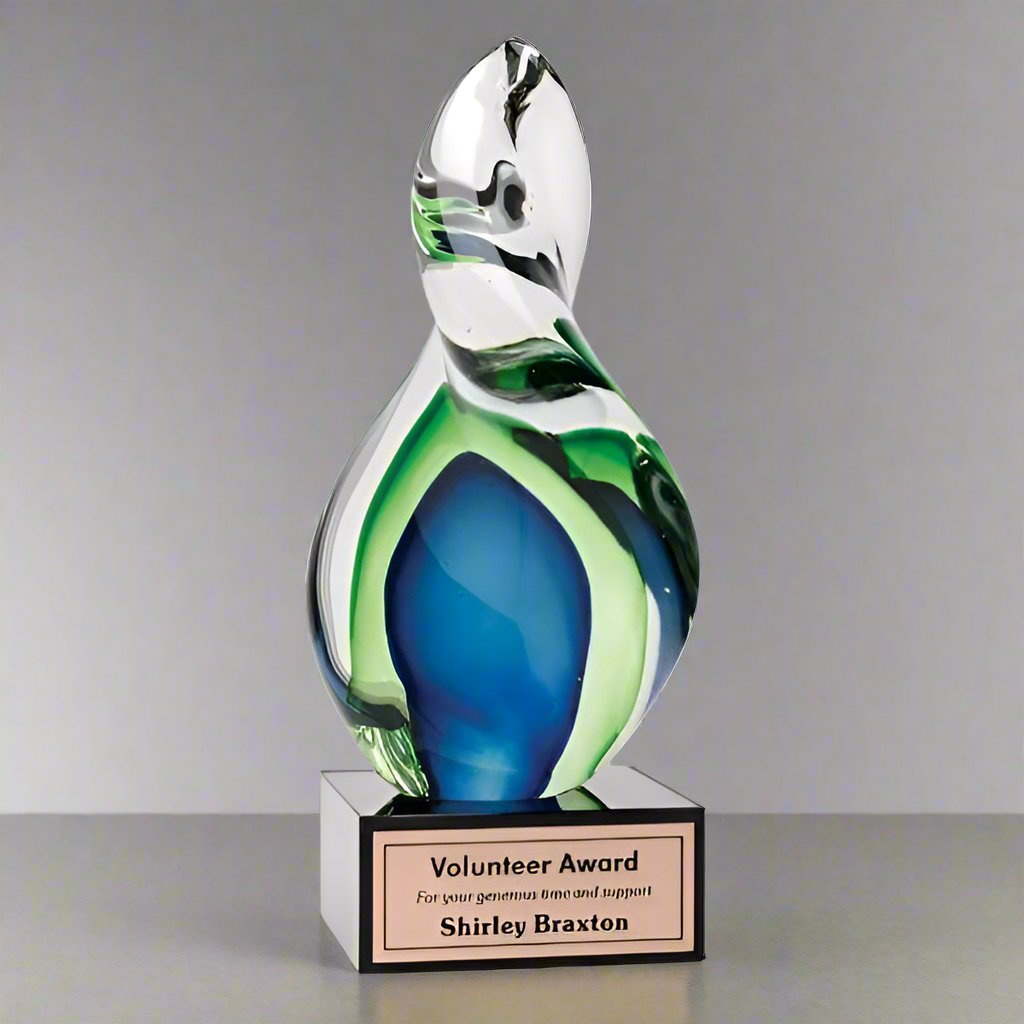 Art Aqua Twist glass award