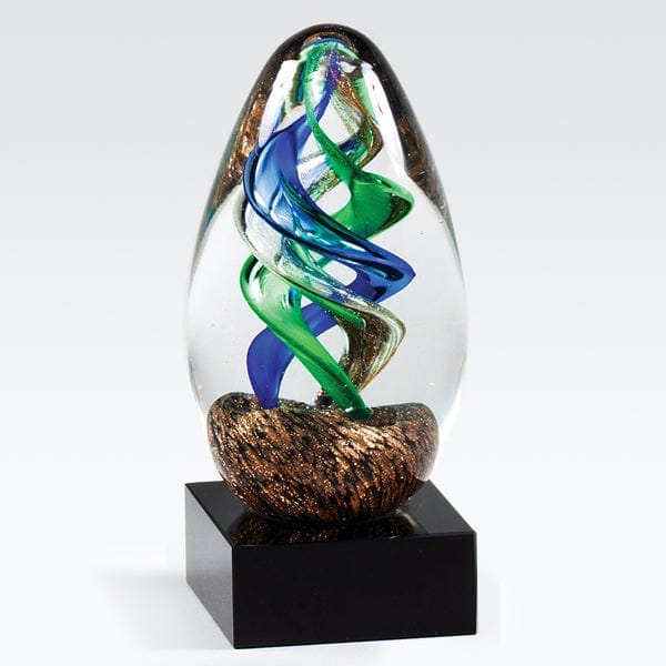Art Oval Twist glass award