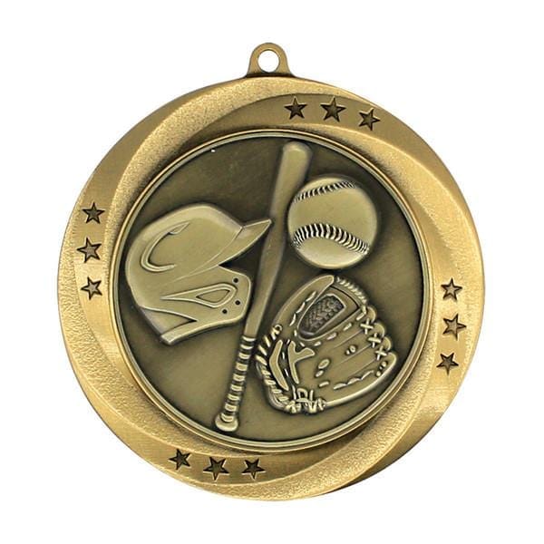 Baseball Matrix medal 2 3/4 inch