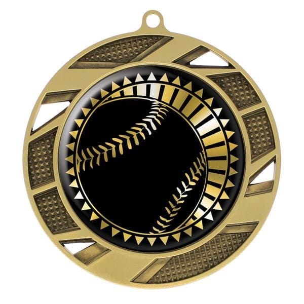 Baseball Solar medal 2 3/4 inch – gold
