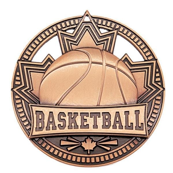 Basketball medallion Patriot Sport 2 3/4 inch – bronze