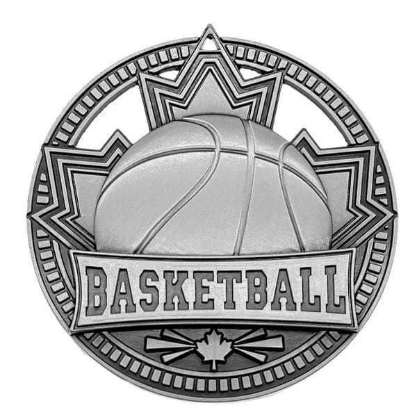 Basketball medallion Patriot Sport 2 3/4 inch – silver