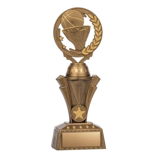 Basketball Nexus Twister Antique gold trophy 9 1/2 inch–11 1/2 inch