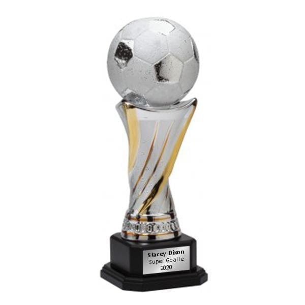 Soccer Ceramic Tower trophy 12 1/4–20 inch