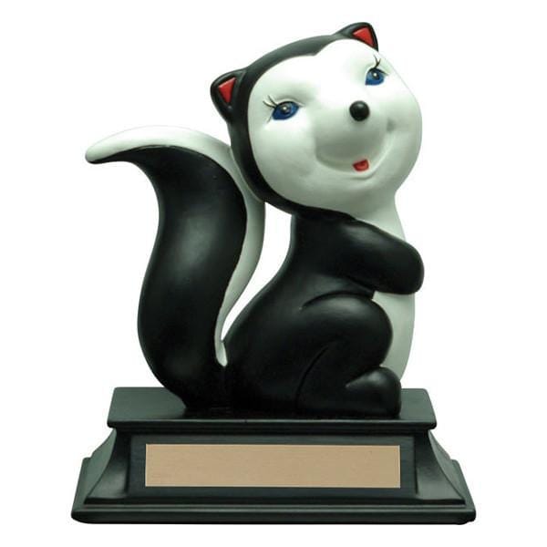 Comic Skunk trophy resin