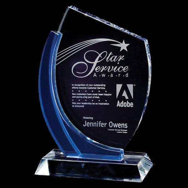 Chesapeake crystal award 7 3/4–9 inch